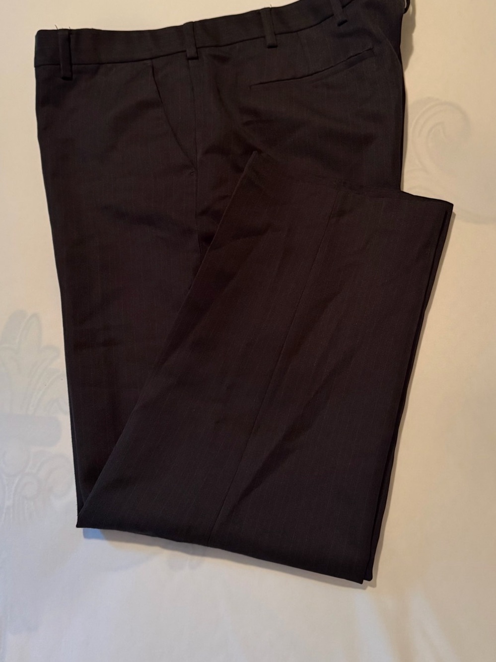 Men's Dress Pants Stripe  Black  Waist 42x30